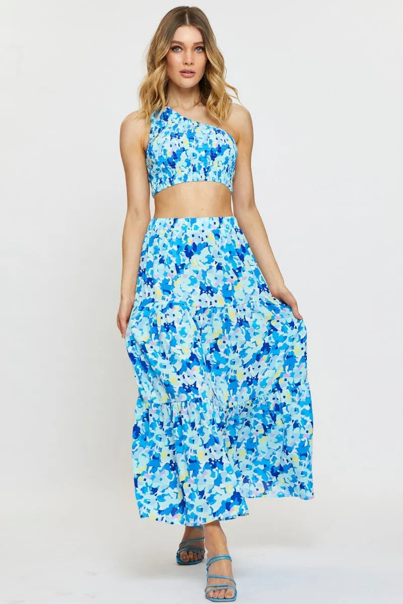 Print Singlet Top Crop ZeroWaste Production