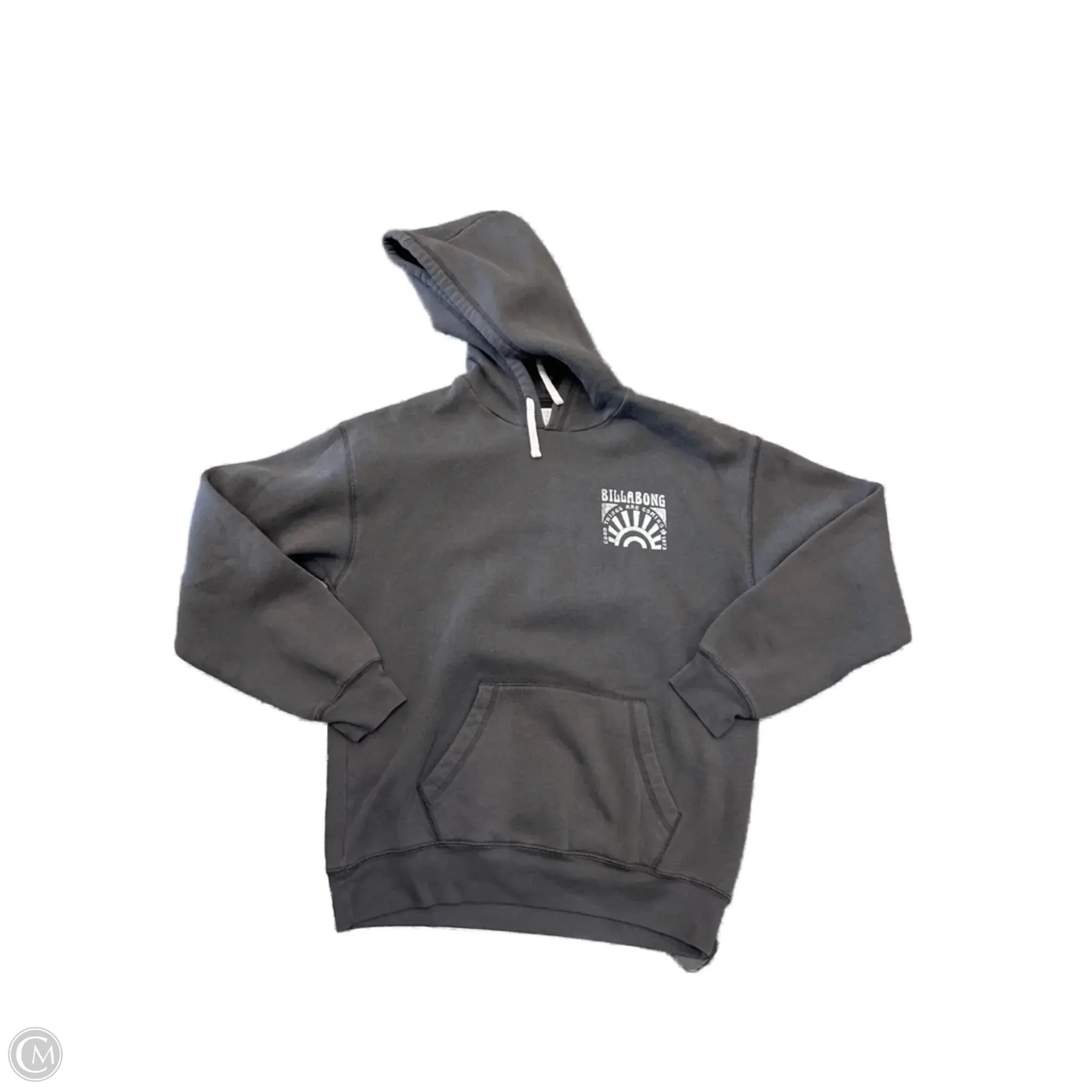 Sweatshirt Hoodie By Billabong In Grey, Size: M StainResistant Fabric