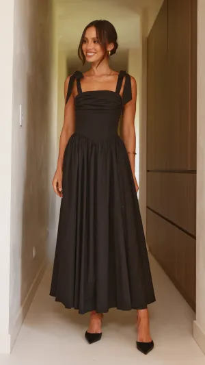 Haisley Maxi Dress - Black Sage Green