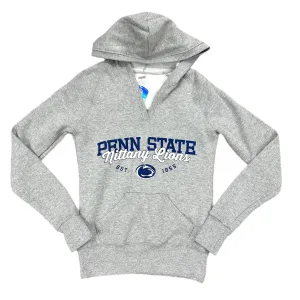 Sweatshirt Hoodie By Soffe In Grey, Size: S AdjustableHemline
