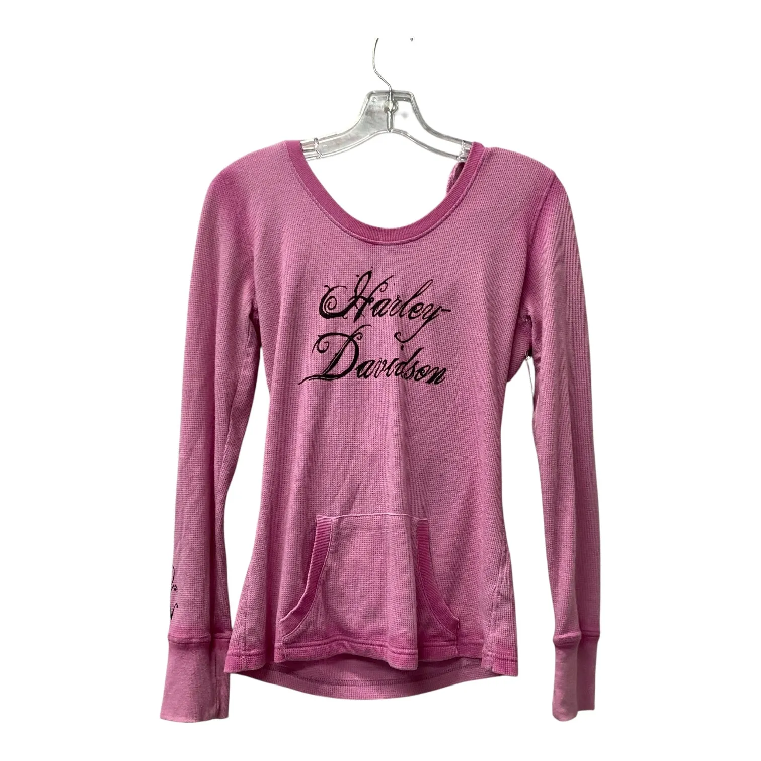 Sweatshirt Hoodie By Harley Davidson In Pink, Size:S WaterRepellentCoating