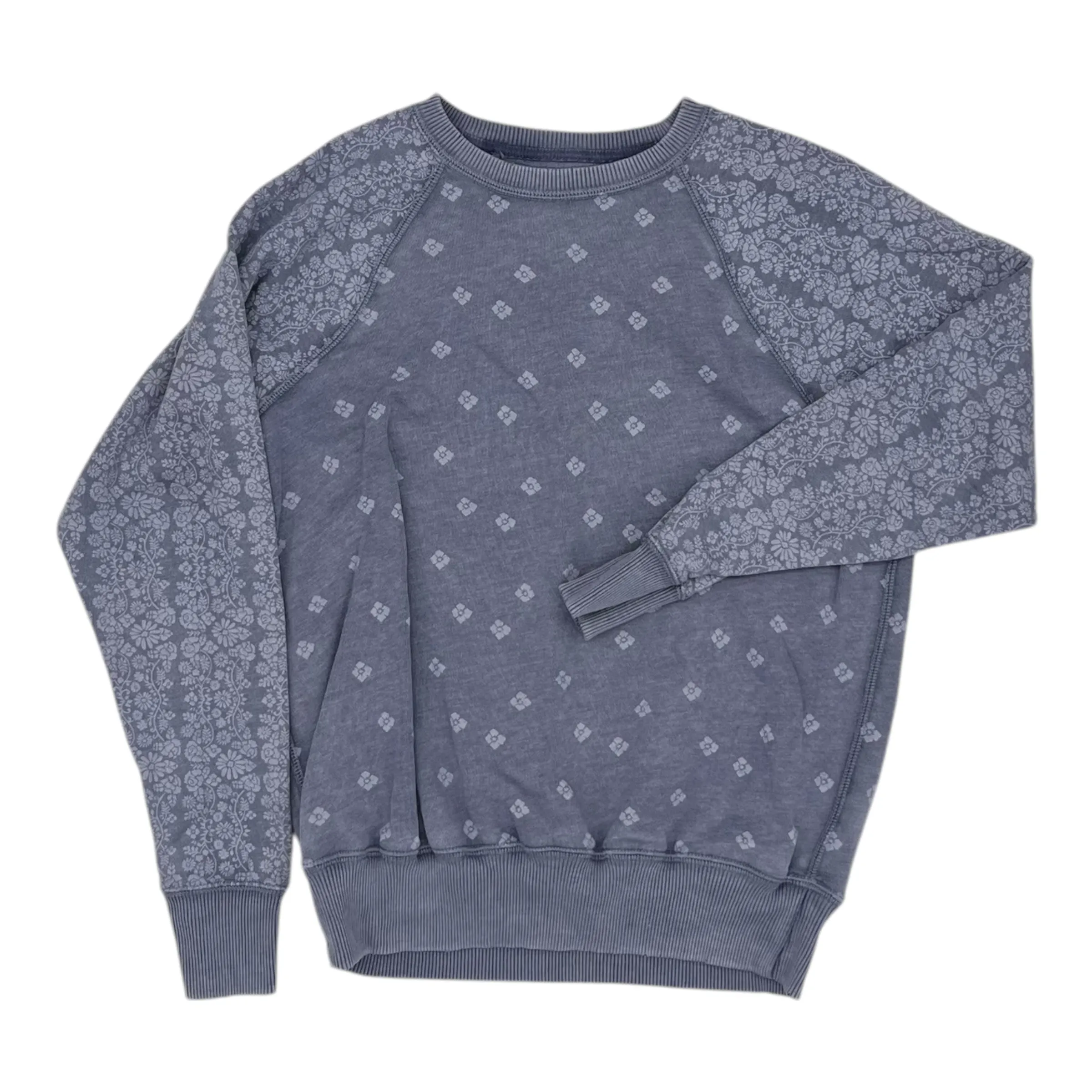 Comfortable Fashion NoSlip Hem Sweatshirt Crewneck By Aerie In Blue, Size:Xs