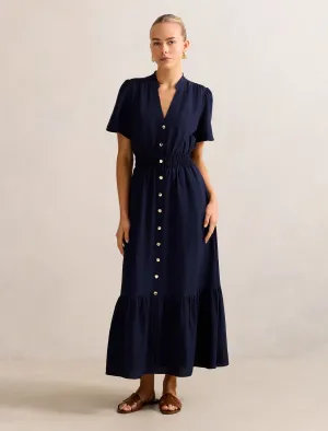 Eleanor Button Down Midi Dress Work Ready