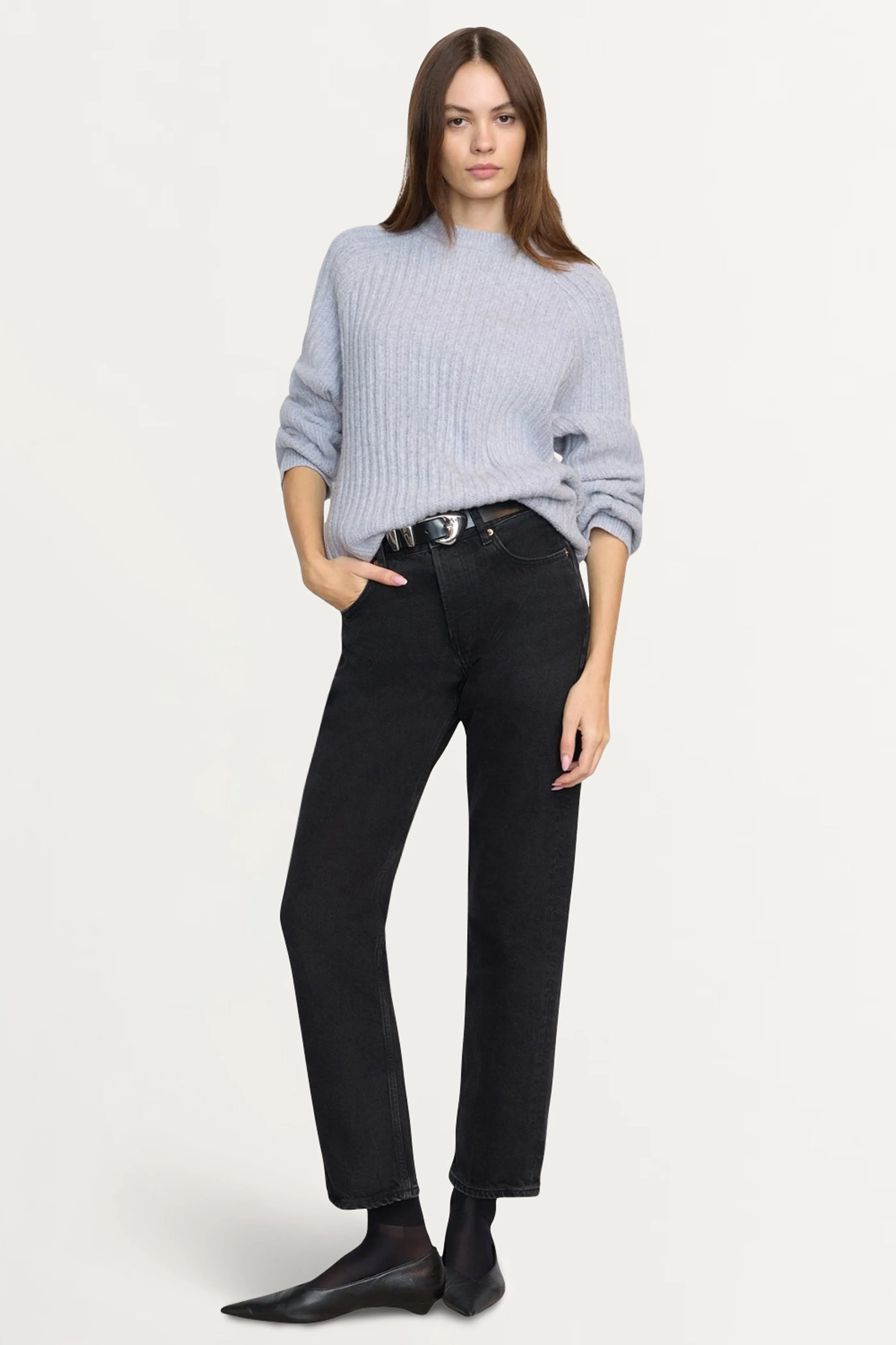 Roylene Ribbed Boyfriend Sweater Soft and Cozy Knit