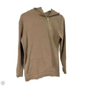Warm Fashion Sustainable Manufacturing Sweatshirt Hoodie By Clothes Mentor In Brown, Size: Xl