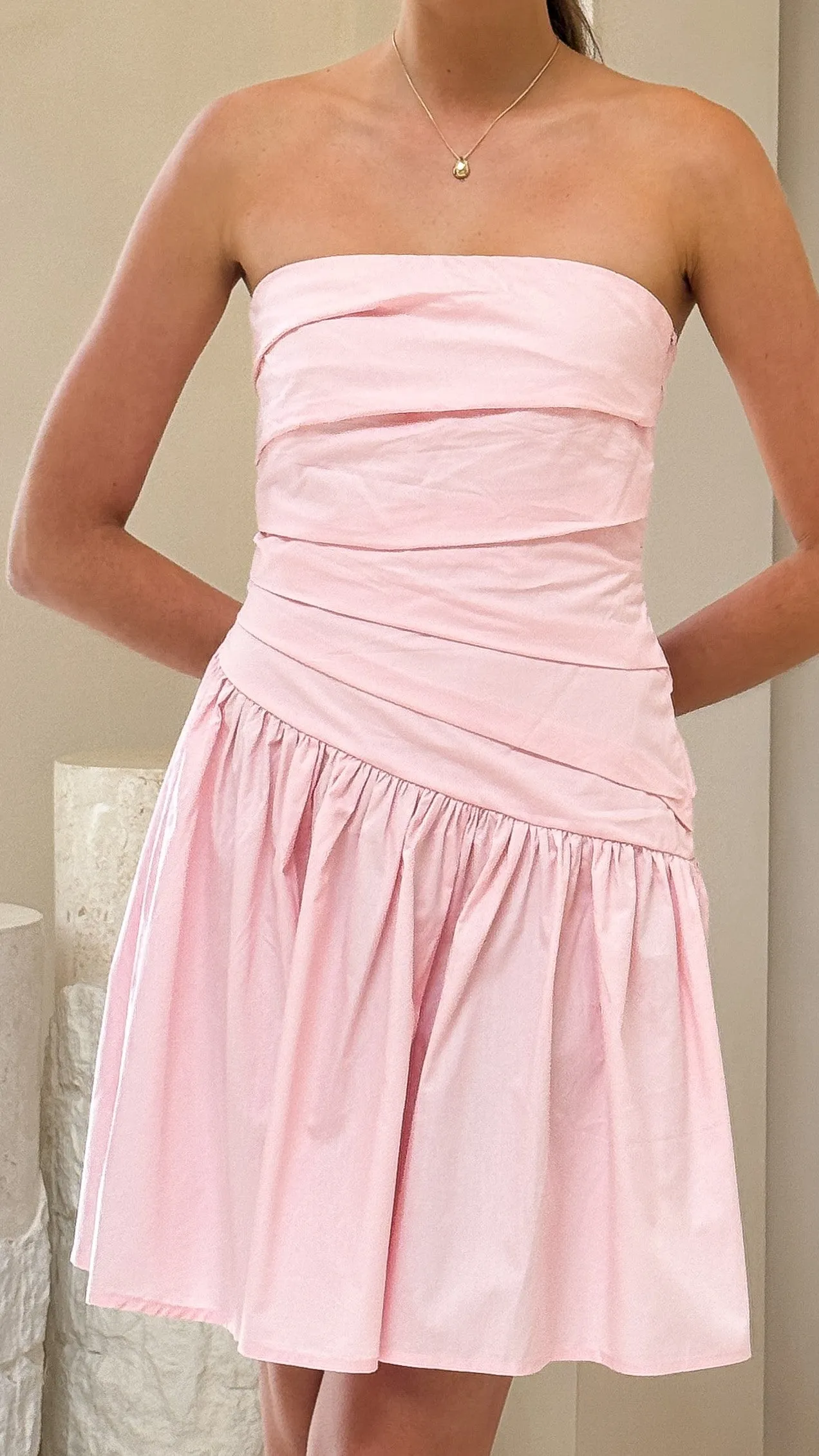 Selena Mini Dress - Pink Party Light