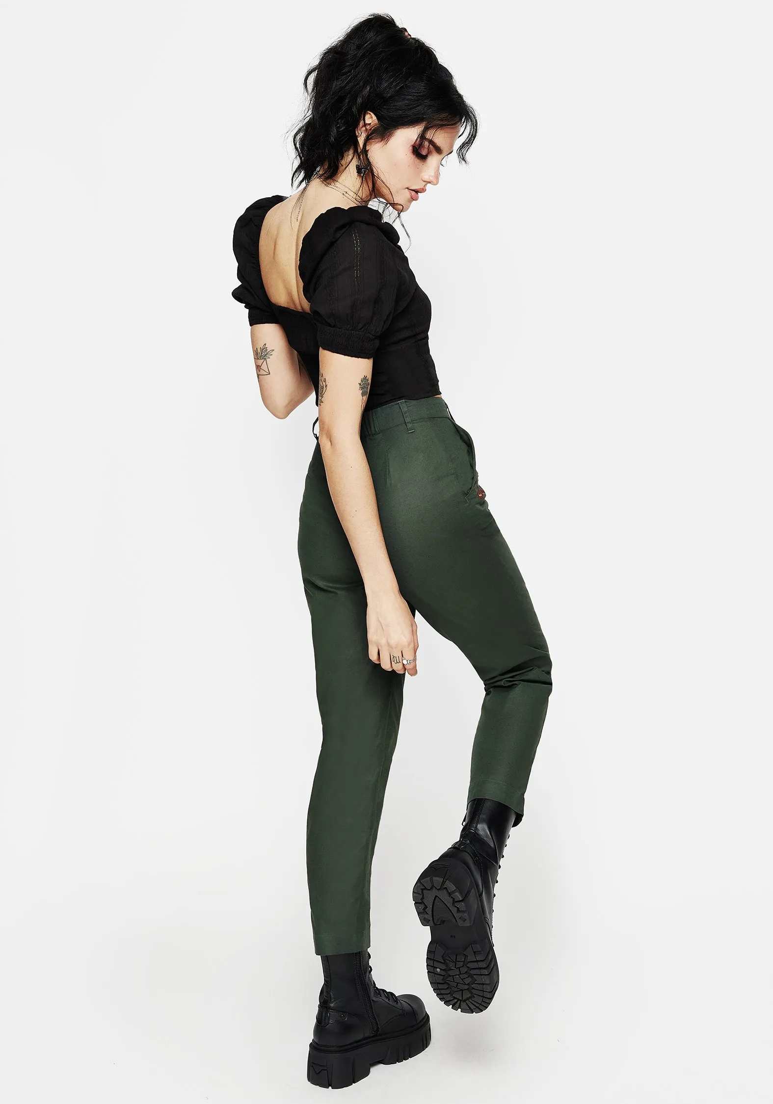 Organic Cotton Adaptive Fit Whisper Embroidered Linen-Blend Tapered Trousers