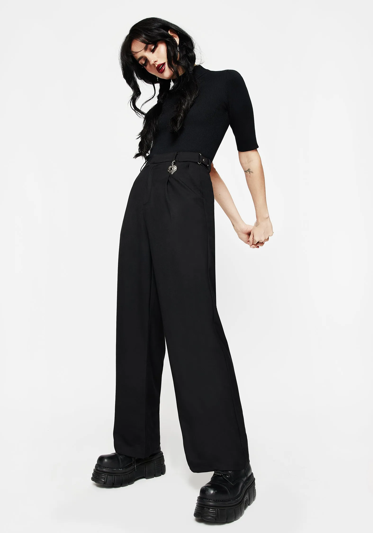 Comfortable Leg Everyday Comfort Porcia Wide Leg Tailored Trousers