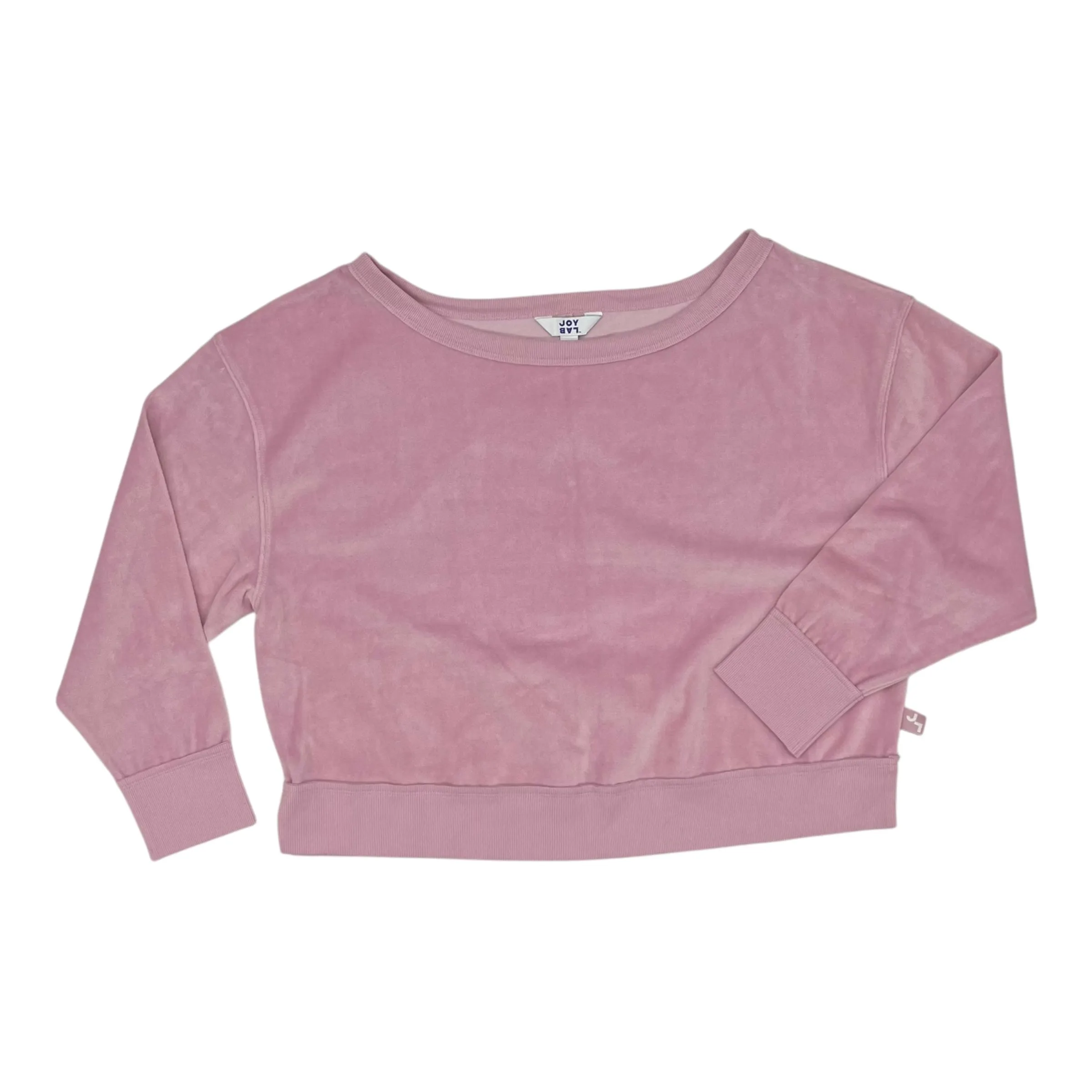 LightweightTextile LowMaintenanceFabric Sweatshirt Crewneck By Joy Lab In Pink, Size:M