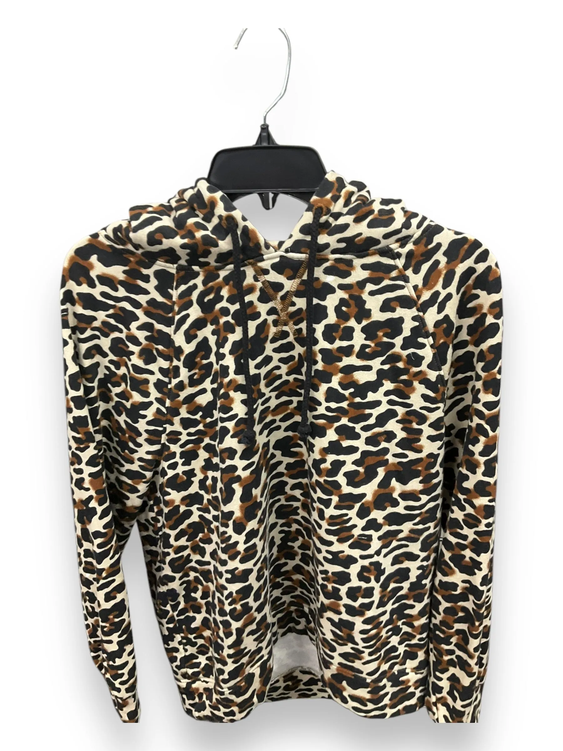Athletic Sweatshirt Hoodie By Lou And Grey In Animal Print, Size: S Group Mood