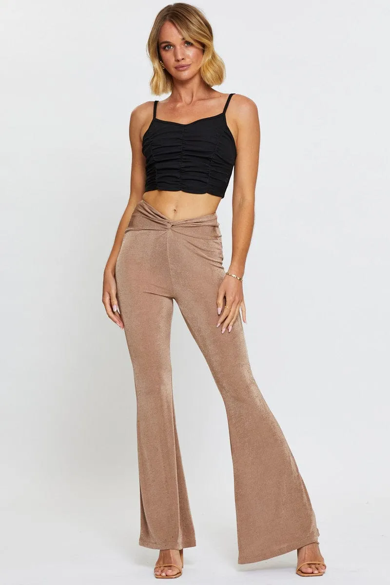 Black Crop Top QuickDrying Material