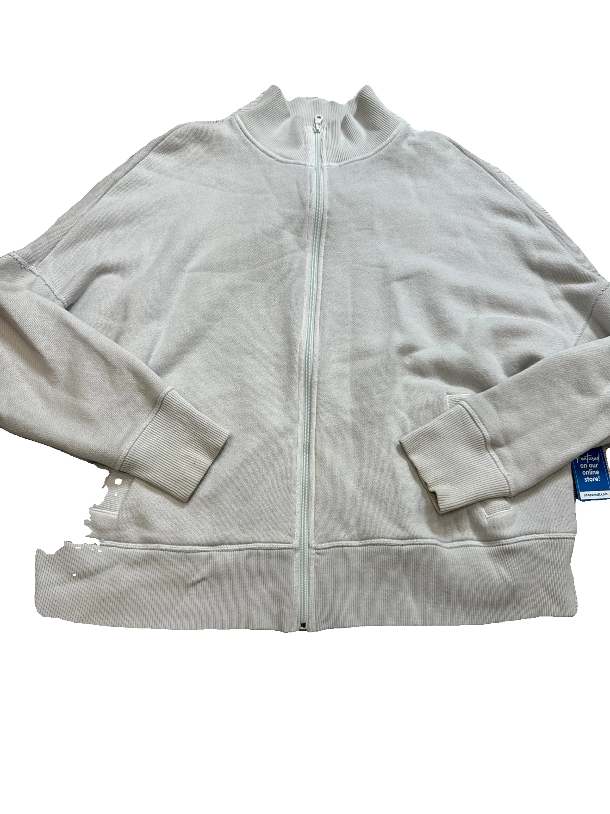 simple design Sweatshirt Collar By Aerie In Grey, Size: L