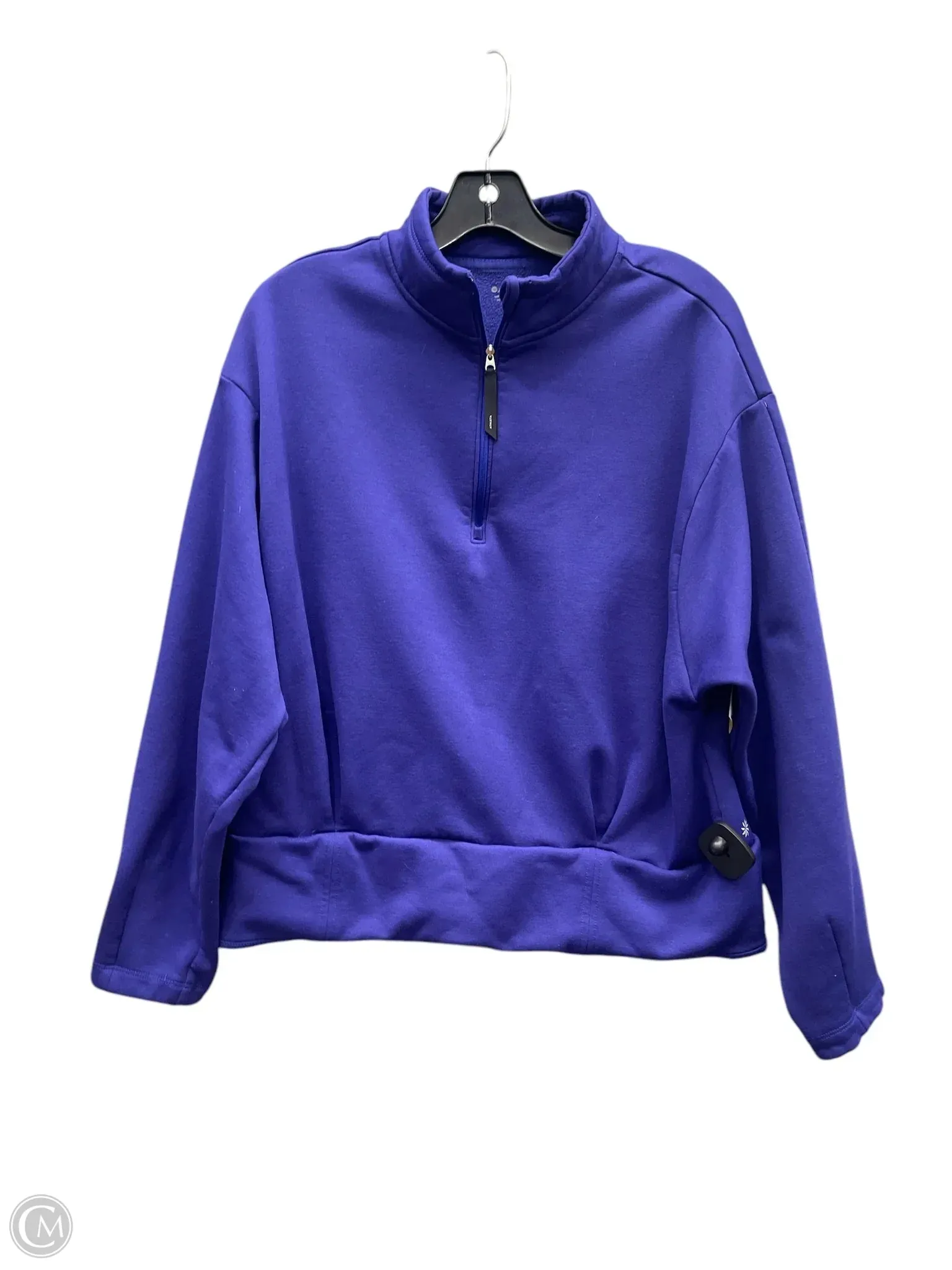 Game Day Flexible Fabric Blend Sweatshirt Collar By Athleta In Purple, Size: Xl