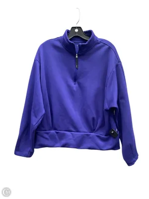 Game Day Flexible Fabric Blend Sweatshirt Collar By Athleta In Purple, Size: Xl