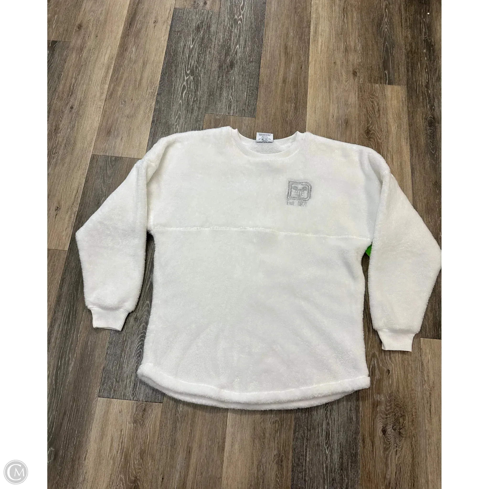 Light Fabric Sweatshirt Crewneck By Disney Store In White, Size: M