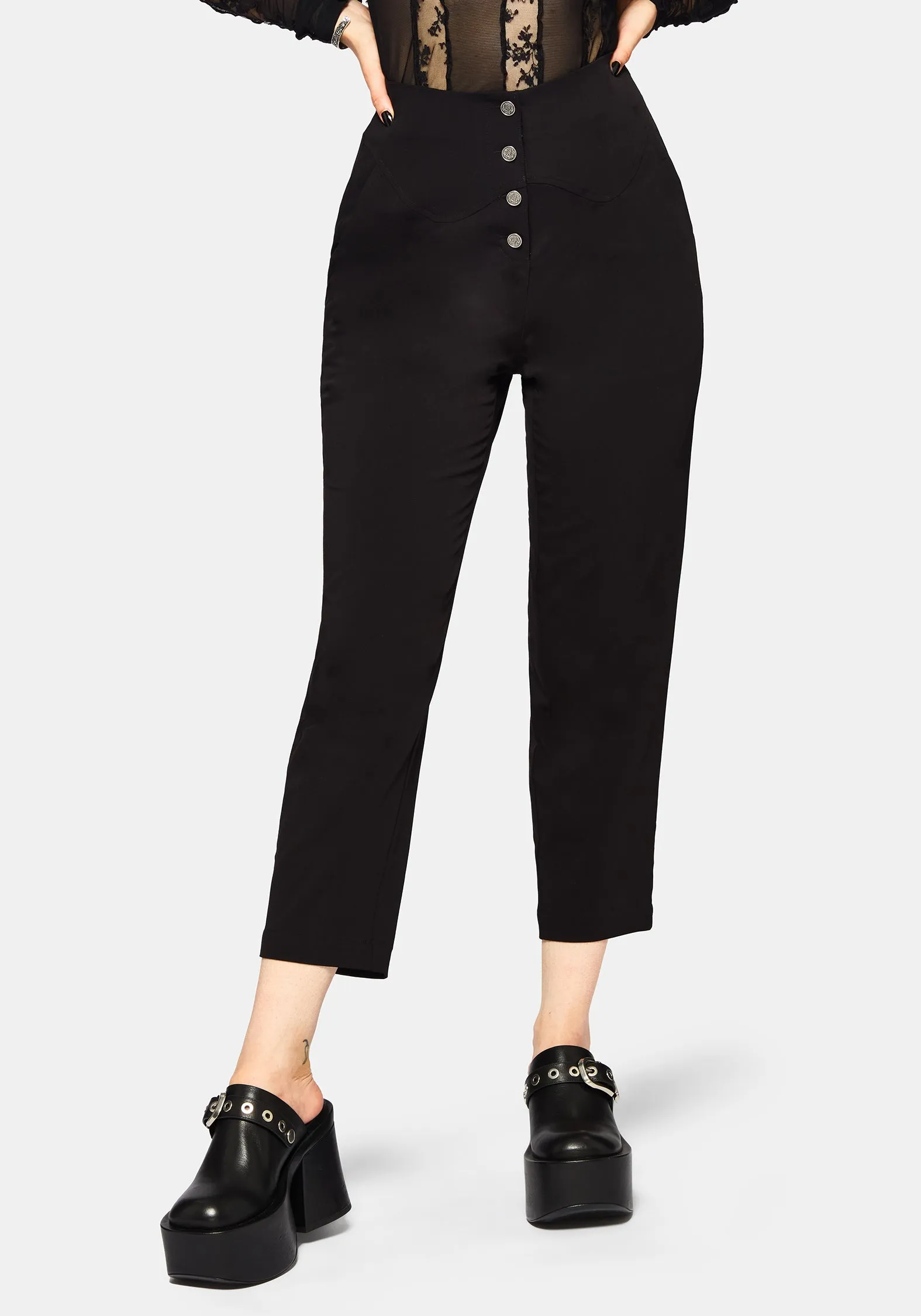 Venere Shaped Waistband Tapered Trouser Elastic waist