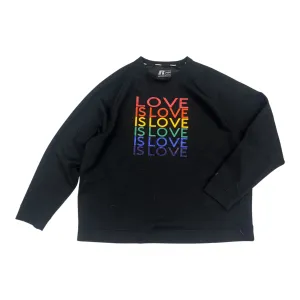 Trust Glow Sweatshirt Crewneck By Russel Athletic In Black, Size:3X
