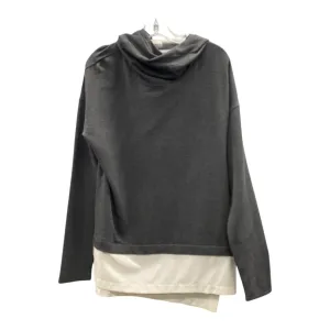 Calm Ease Athletic Sweatshirt Hoodie By Calia In Grey & White, Size:Xl