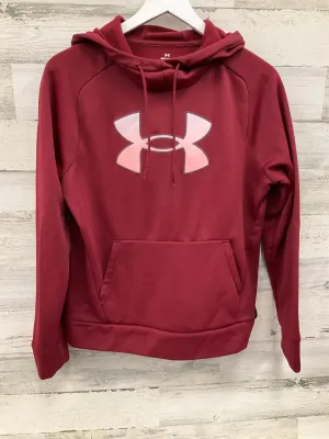 Boho Light Thermal regulation Sweatshirt Hoodie By Under Armour In Maroon, Size: M