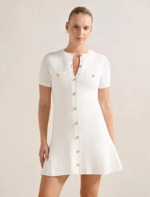 Rosa Stitch Interest Knit Mini Dress playful mini Edge Fresh