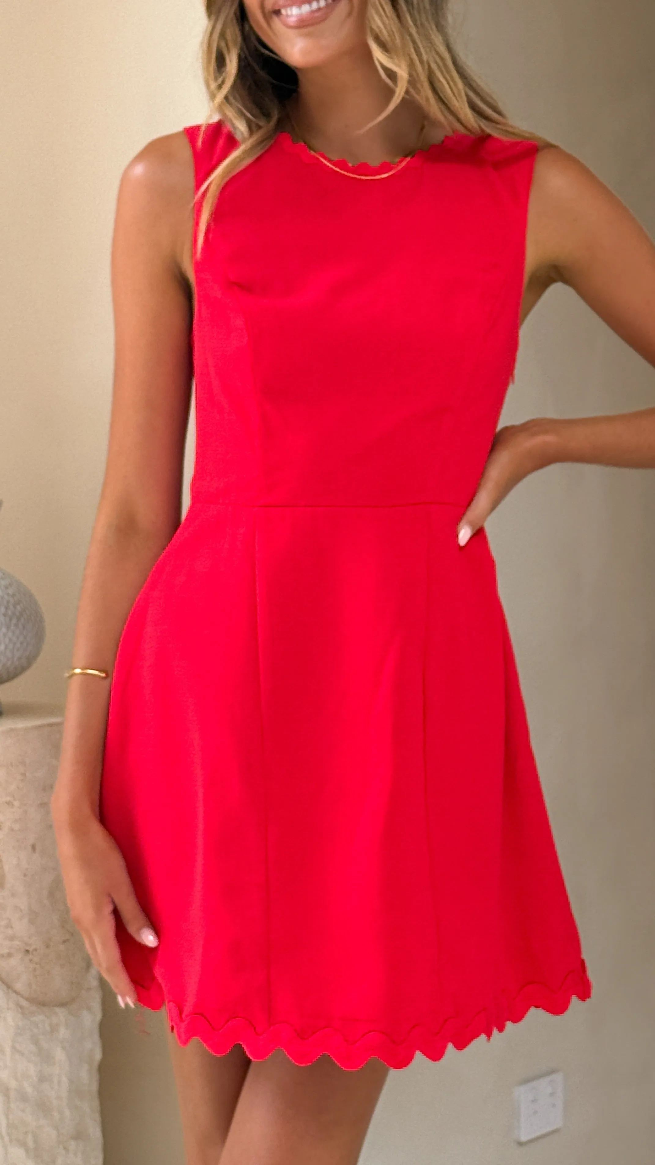Stage Warm Aceline Mini Dress - Red
