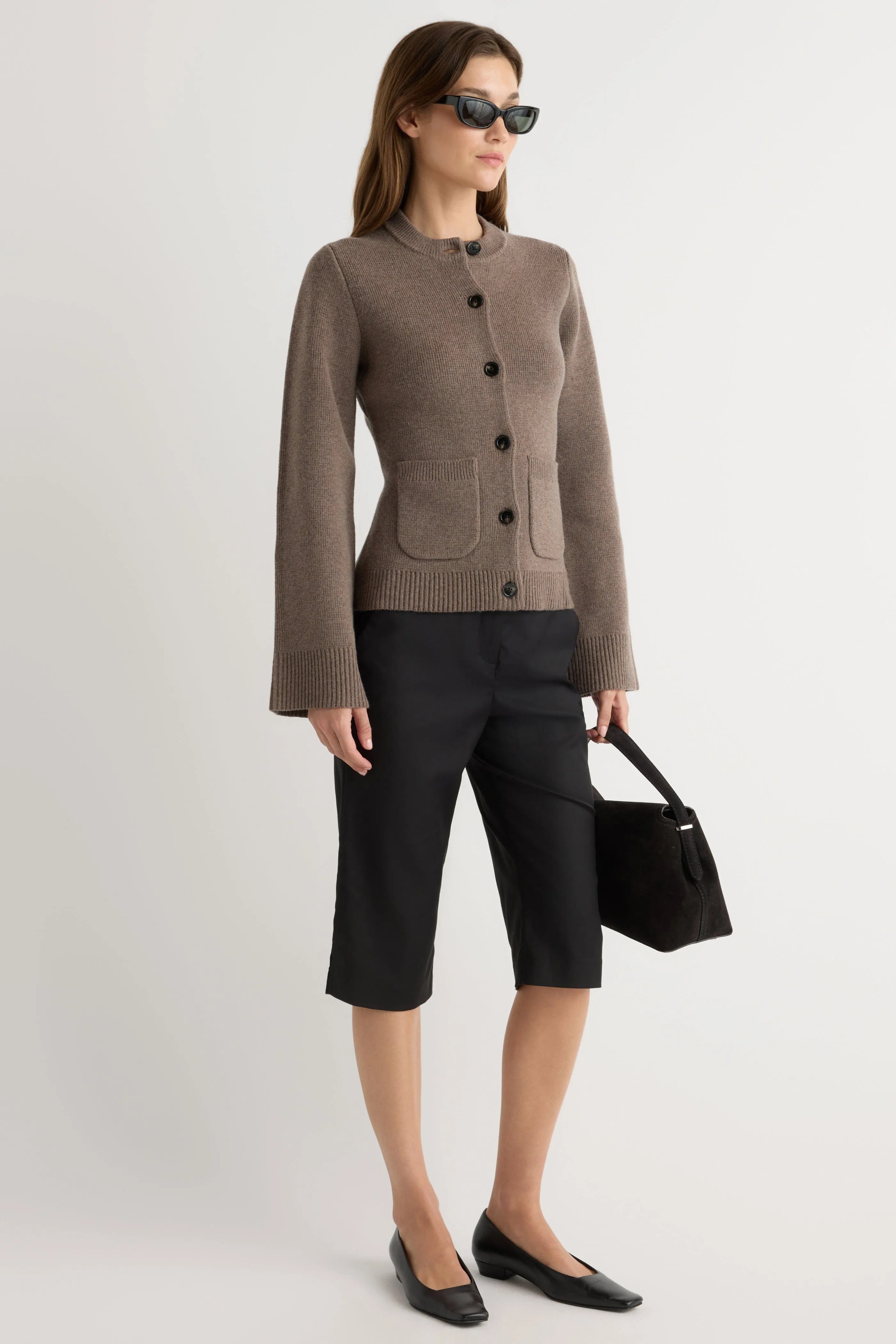 Eames Organic Cotton-Wool Cardigan Layered Comfort
