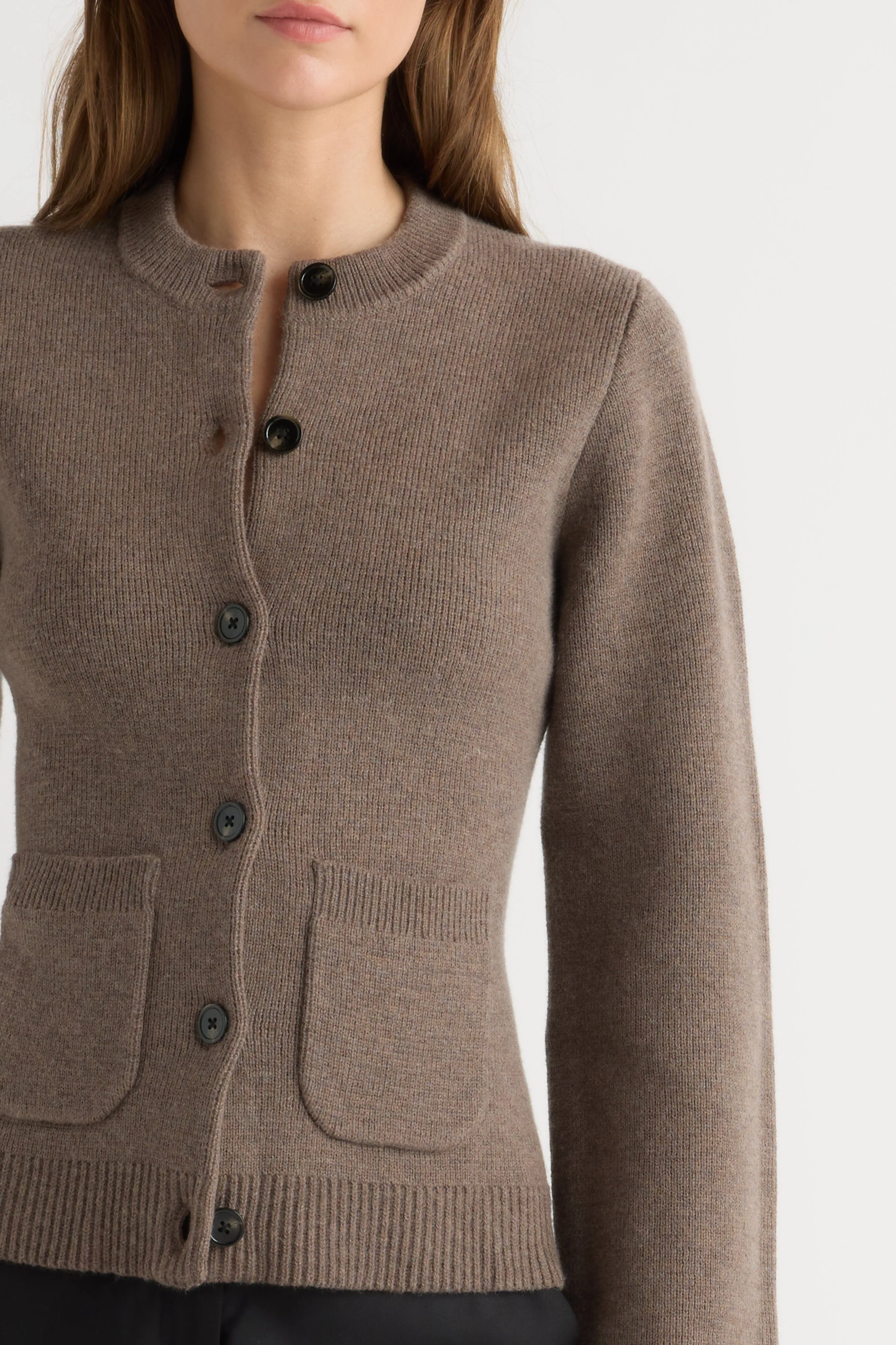 All-Day Wear Thermal Lining Eames Organic Cotton-Wool Cardigan