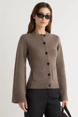 Comfy Knitwear Look Eames Organic Cotton-Wool Cardigan