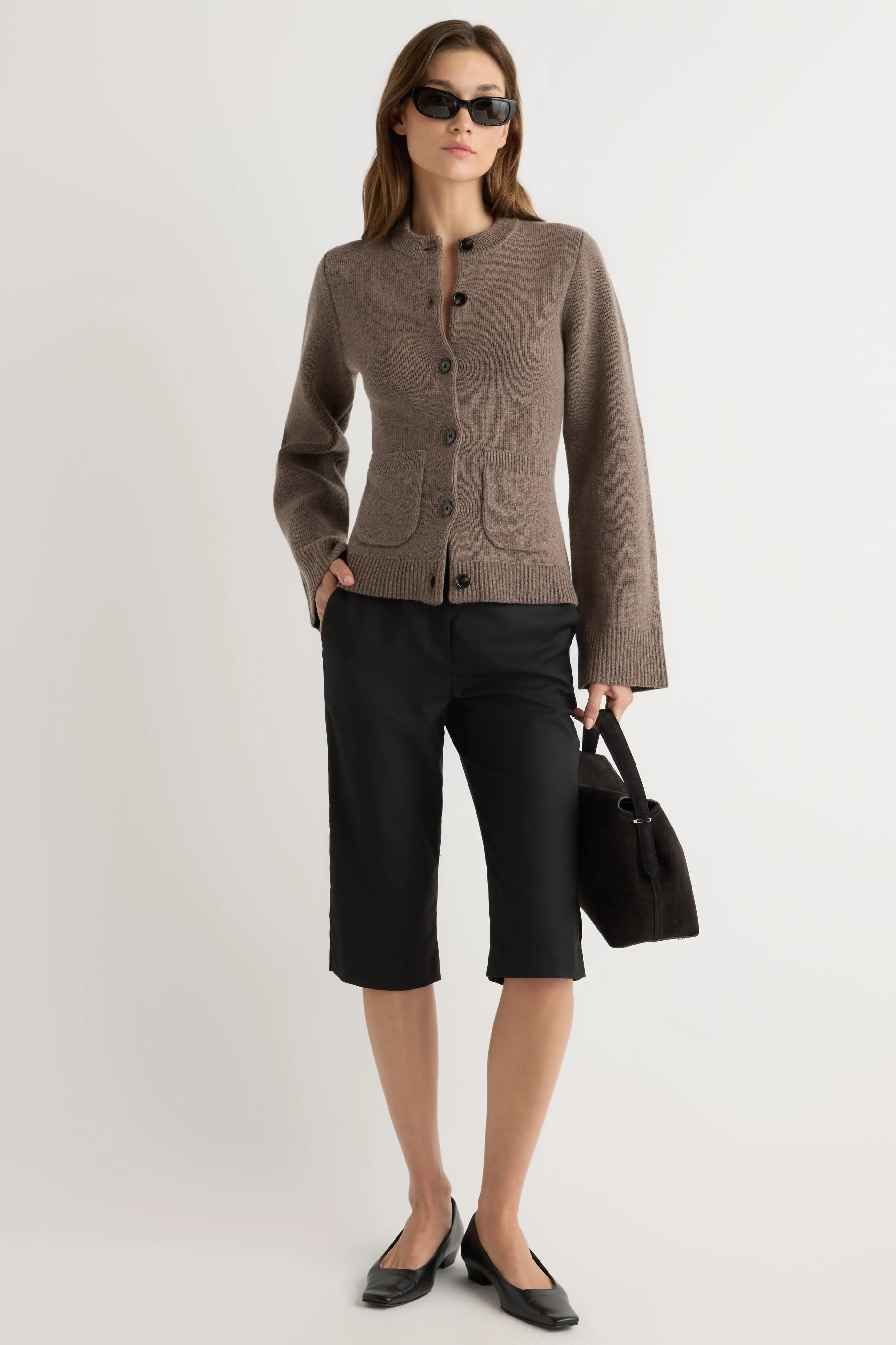 Warm Comfort Timeless Layer Eames Organic Cotton-Wool Cardigan