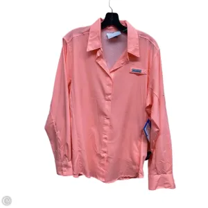 Shimmer Core Athletic Sweatshirt Collar By Columbia In Pink, Size: L