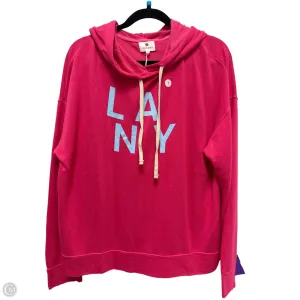 HighVisibility Trim AntiPillingTechnology Sweatshirt Hoodie By Sunday In Pink, Size: 1x