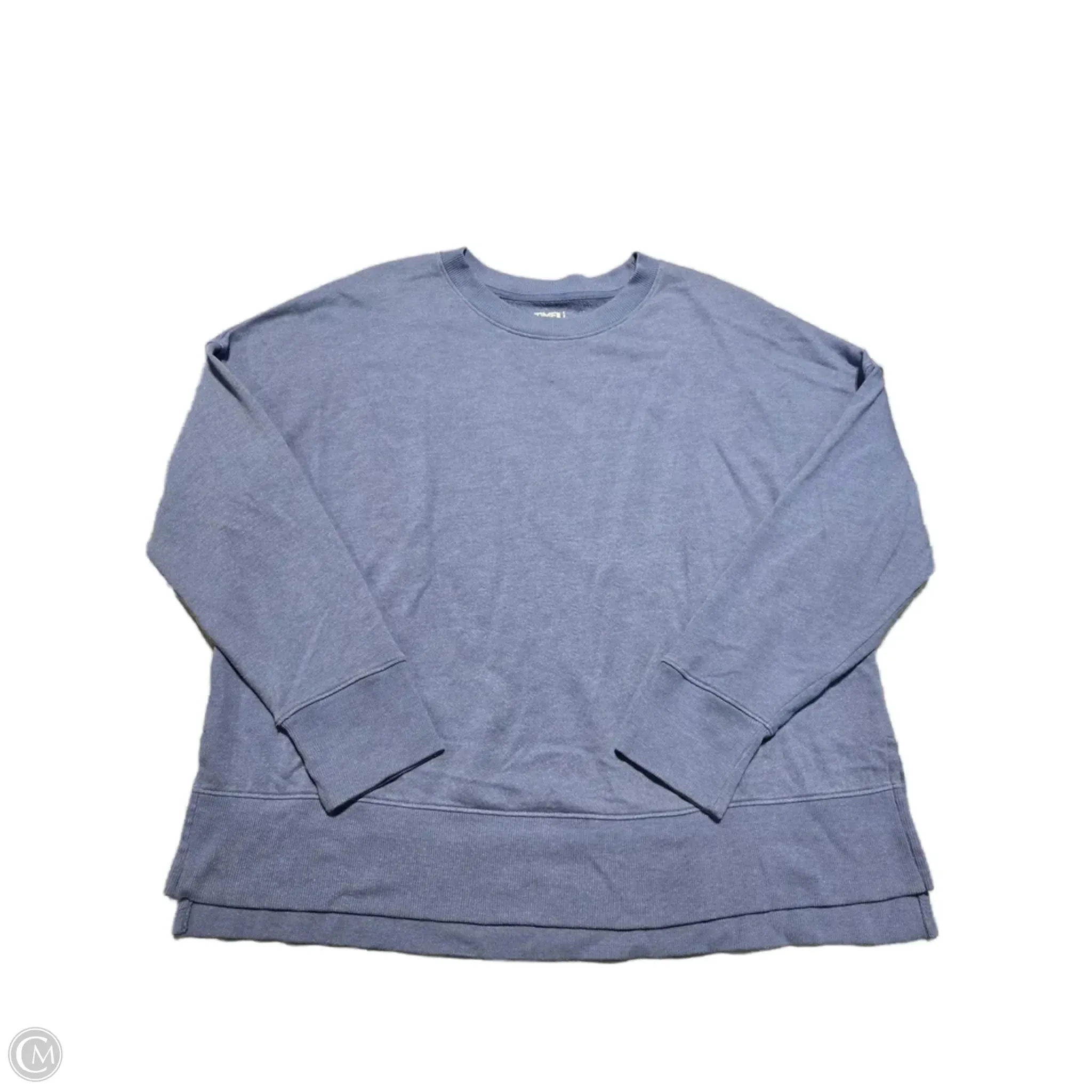 Sweatshirt Hoodie By Time And Tru In Blue, Size: Xl Stylish Look ReinforcedHems