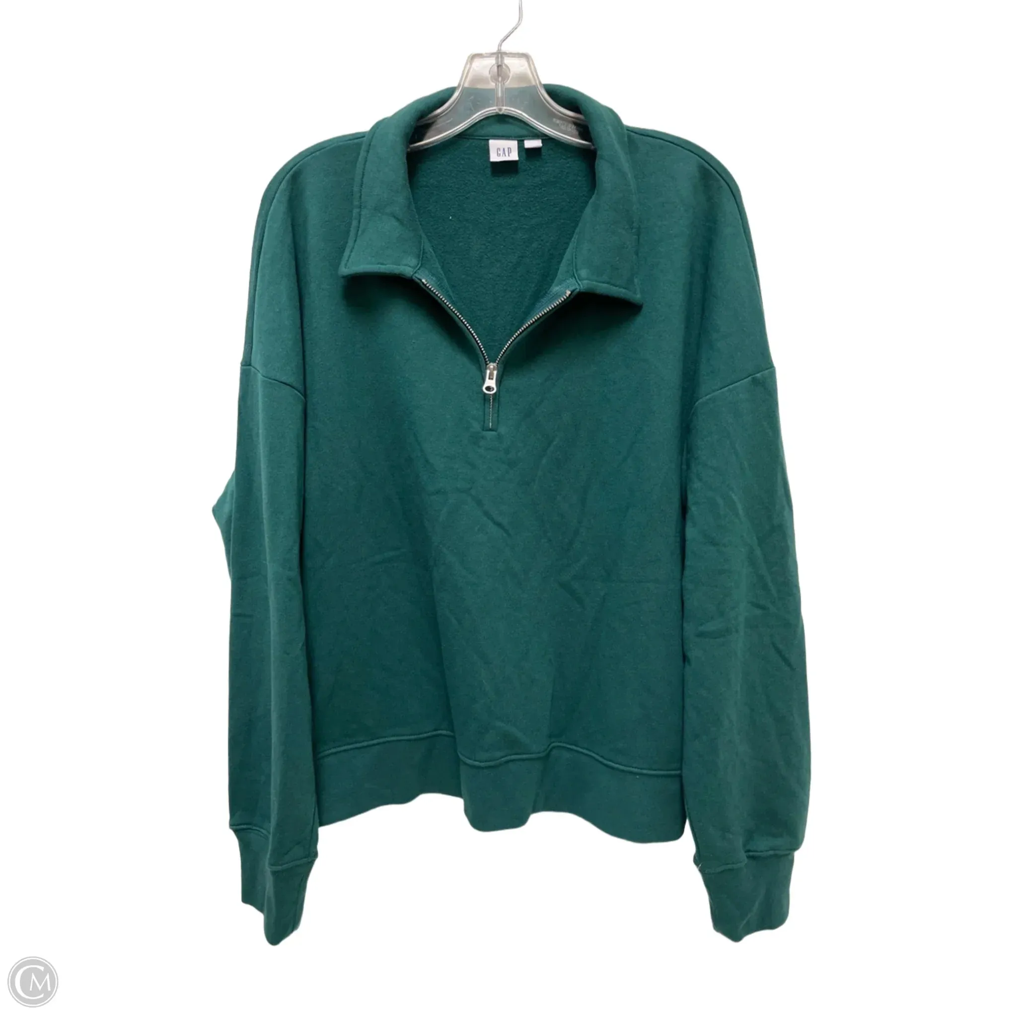 Sweatshirt Collar By Gap In Green, Size: Xl Soft Hoodie Lightweight Material
