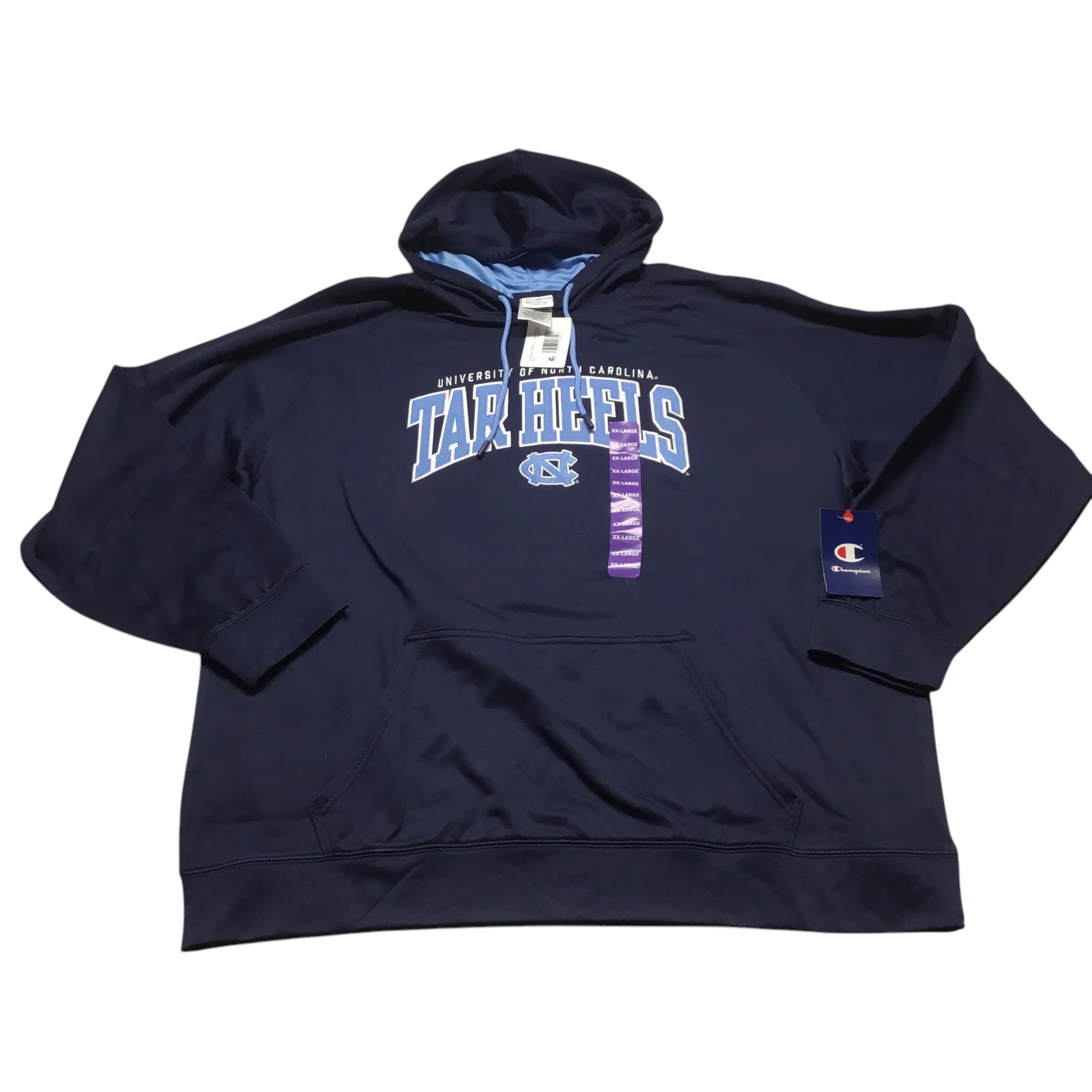FoldableDesign Thermal regulation Athletic Sweatshirt Hoodie By Champion In Blue, Size: 2x