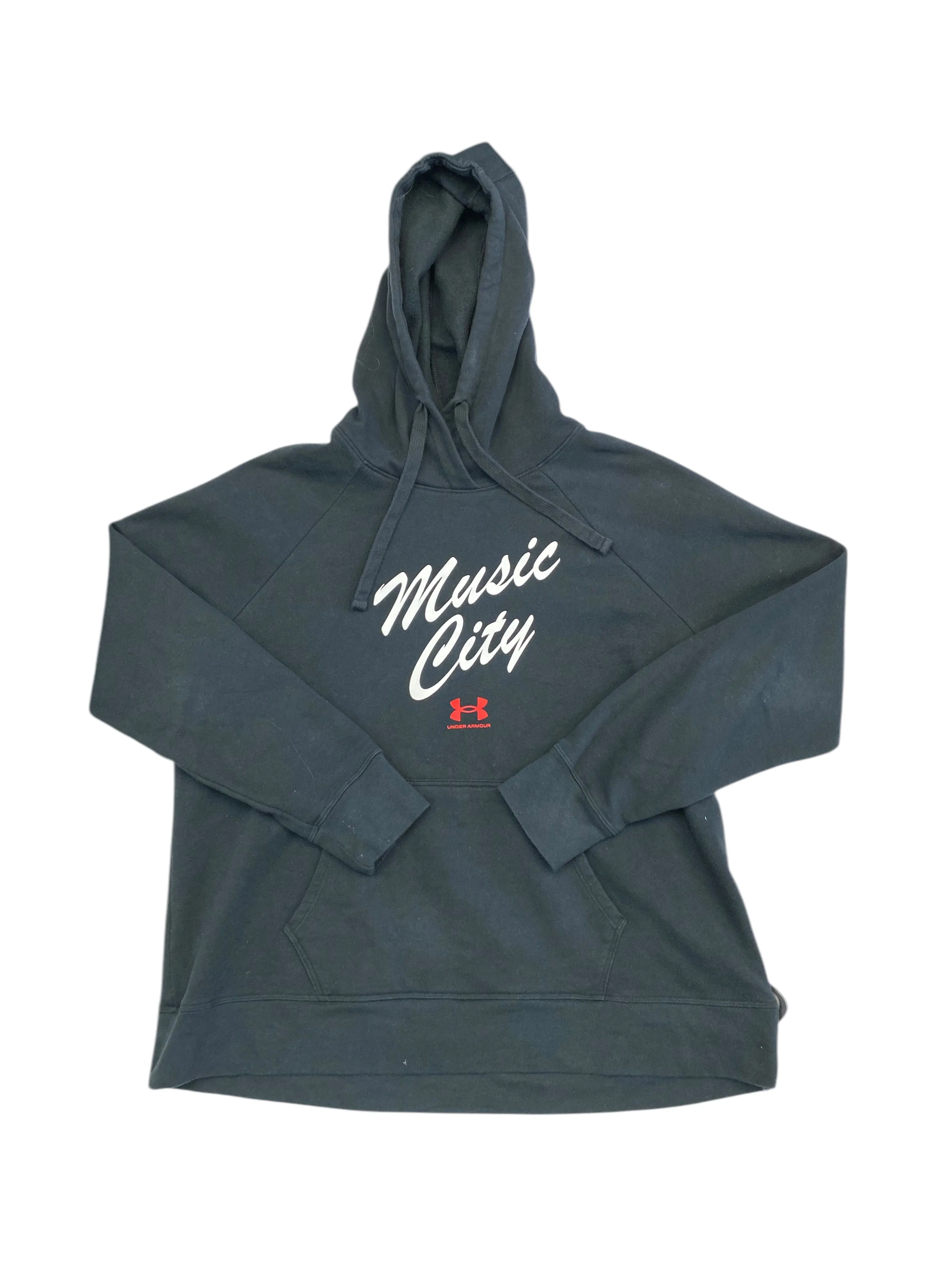 Athletic Sweatshirt Hoodie By Under Armour In Black, Size:Xl Hotel Style