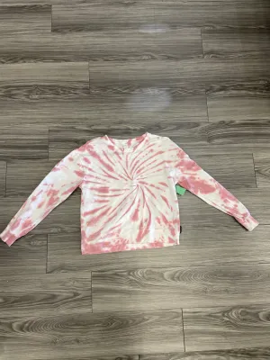 Tie Dye Print Sweatshirt Crewneck Clothes Mentor, Size S HighVisibility Trim Lean Glow