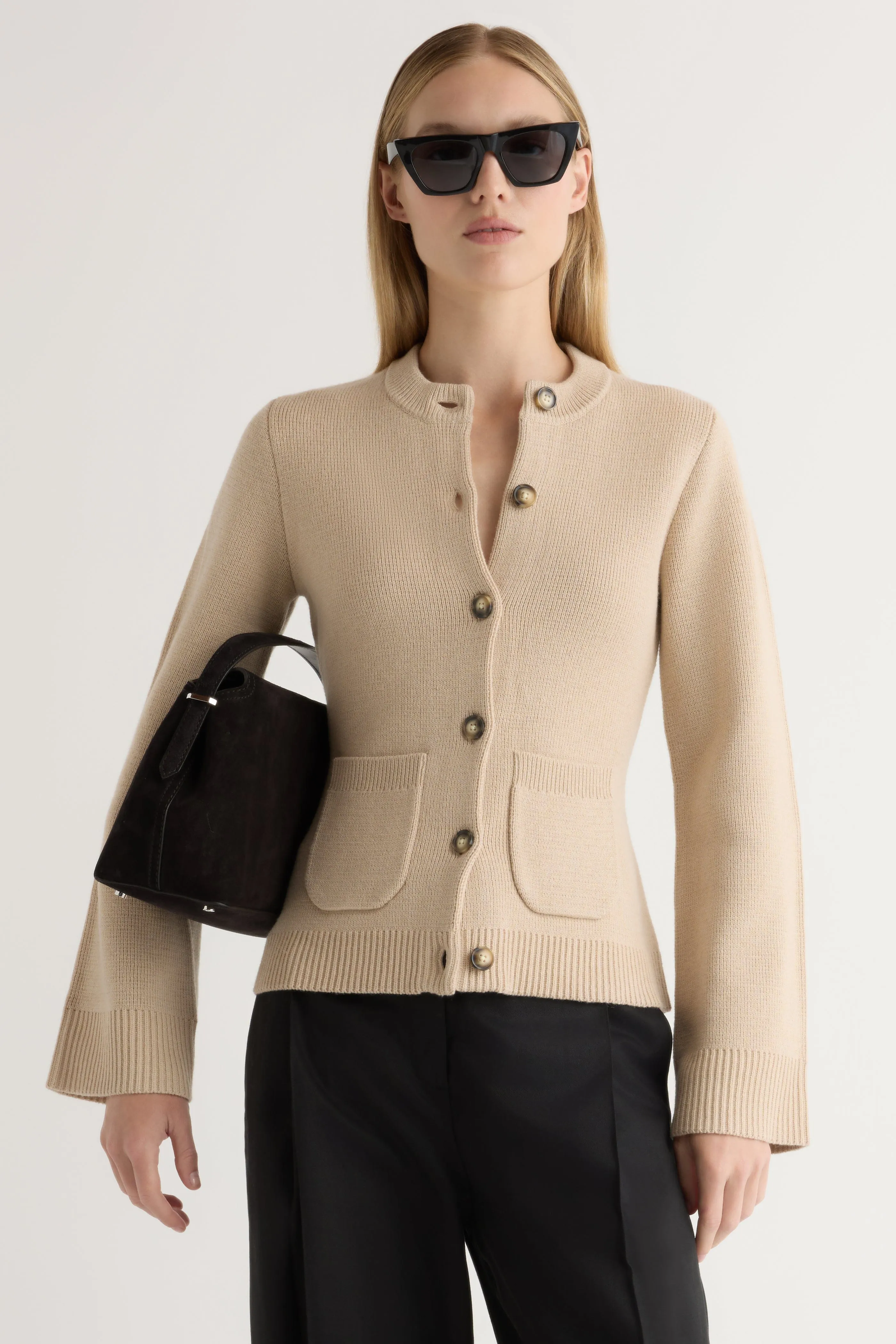 Everyday knitwear Eames Organic Cotton-Wool Cardigan