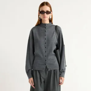 Perfect Wear Charlee Lightweight Wool Button Cardigan