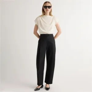 Lucia Tailored Barrel-Leg Pant Sporty Appeal