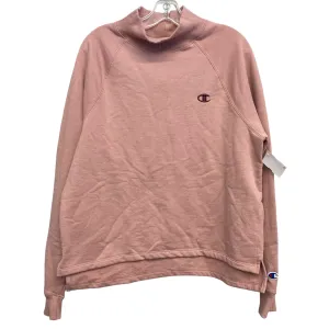 AntiPilling Finish AdjustableHemline Athletic Sweatshirt Crewneck By Champion In Pink, Size:L