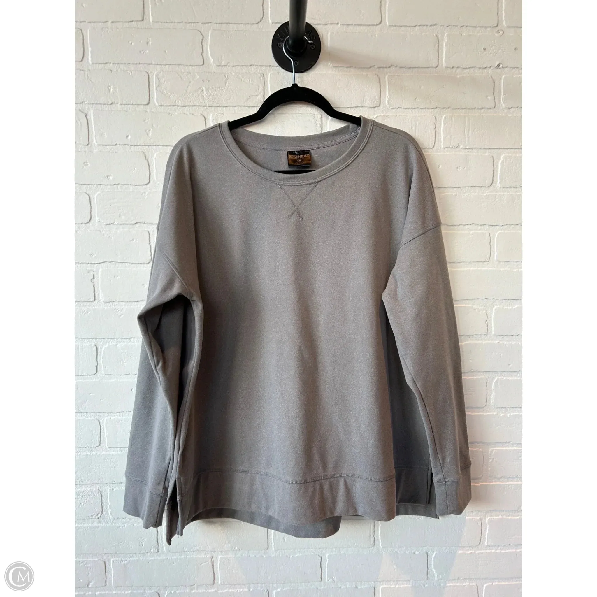 Athletic Sweatshirt Crewneck By 32 Degrees In Grey, Size: Xl Recycled materials AdjustableStraps