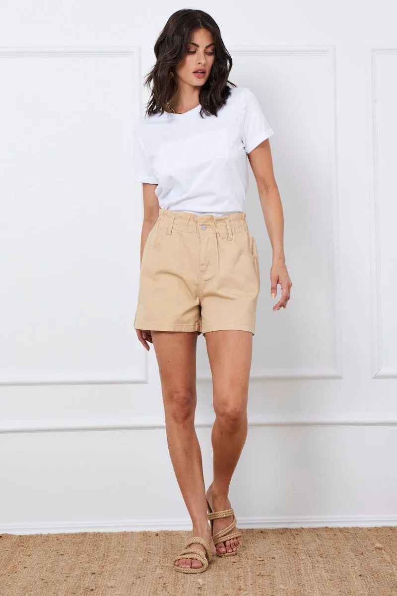 Universal Clasp Mechanism Breezy Fit White Graphic T Shirt Short Sleeve Crew Neck