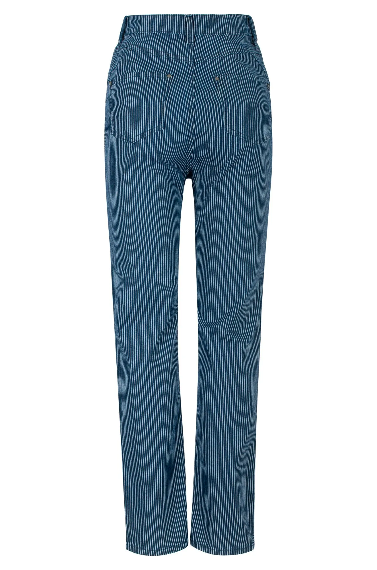 Classic Appeal Year Rounder Stripe Denim Regular Jeans | Indigo Sky Stripe | 6892B1
