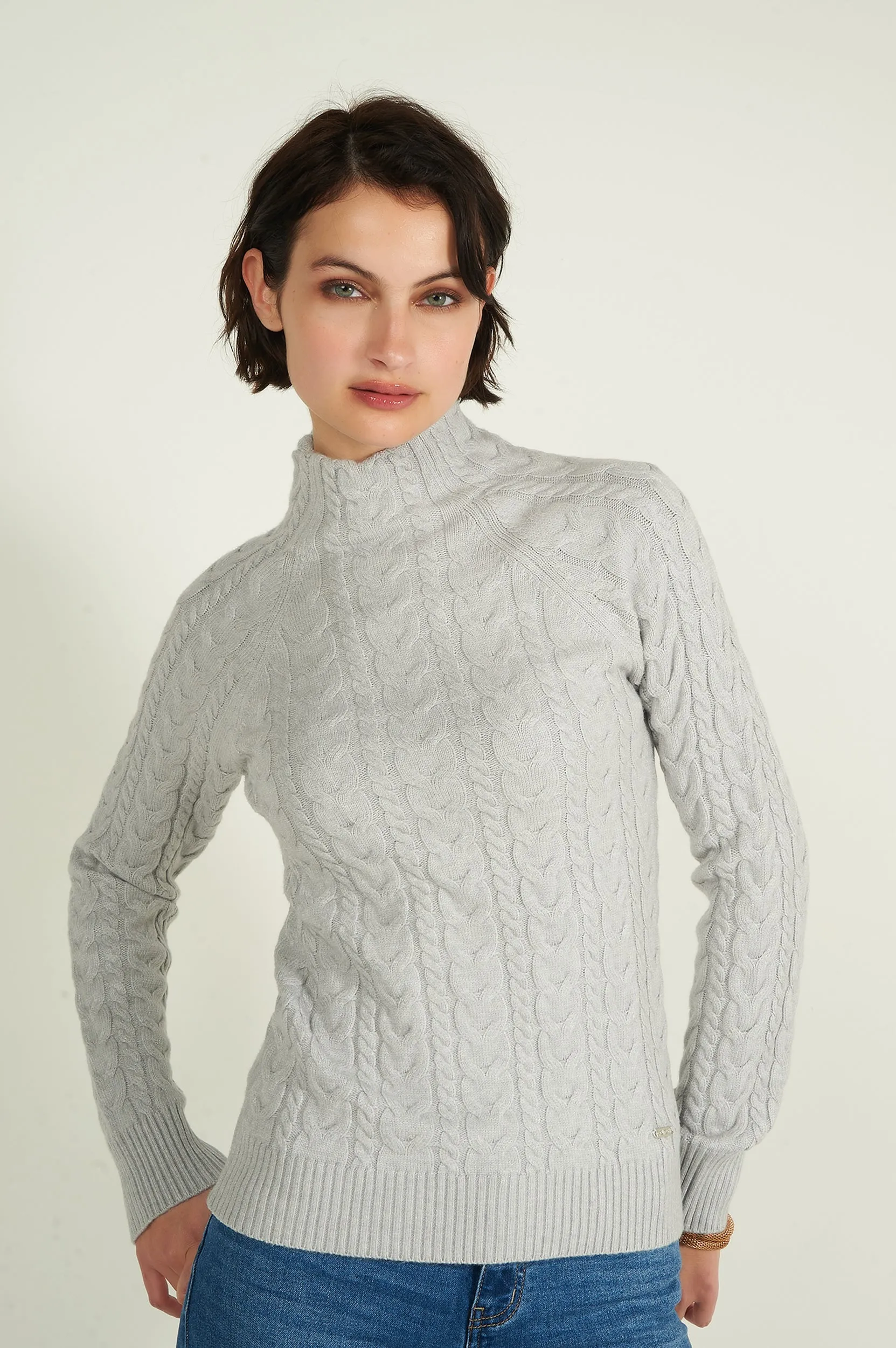Modern Knitwear Chandail en tricot torsad?? - ALEXIANE-X2 - (E-C13) - VENTE FINALE