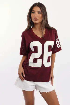 Red Sport Tee Short Sleeve V Neck Casual Must-Have