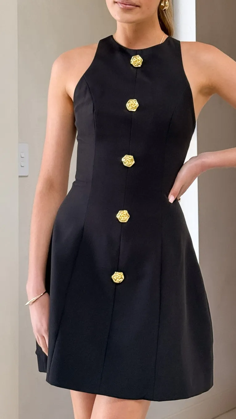 Bar Hopping Fashion Design Nila Mini Dress - Black