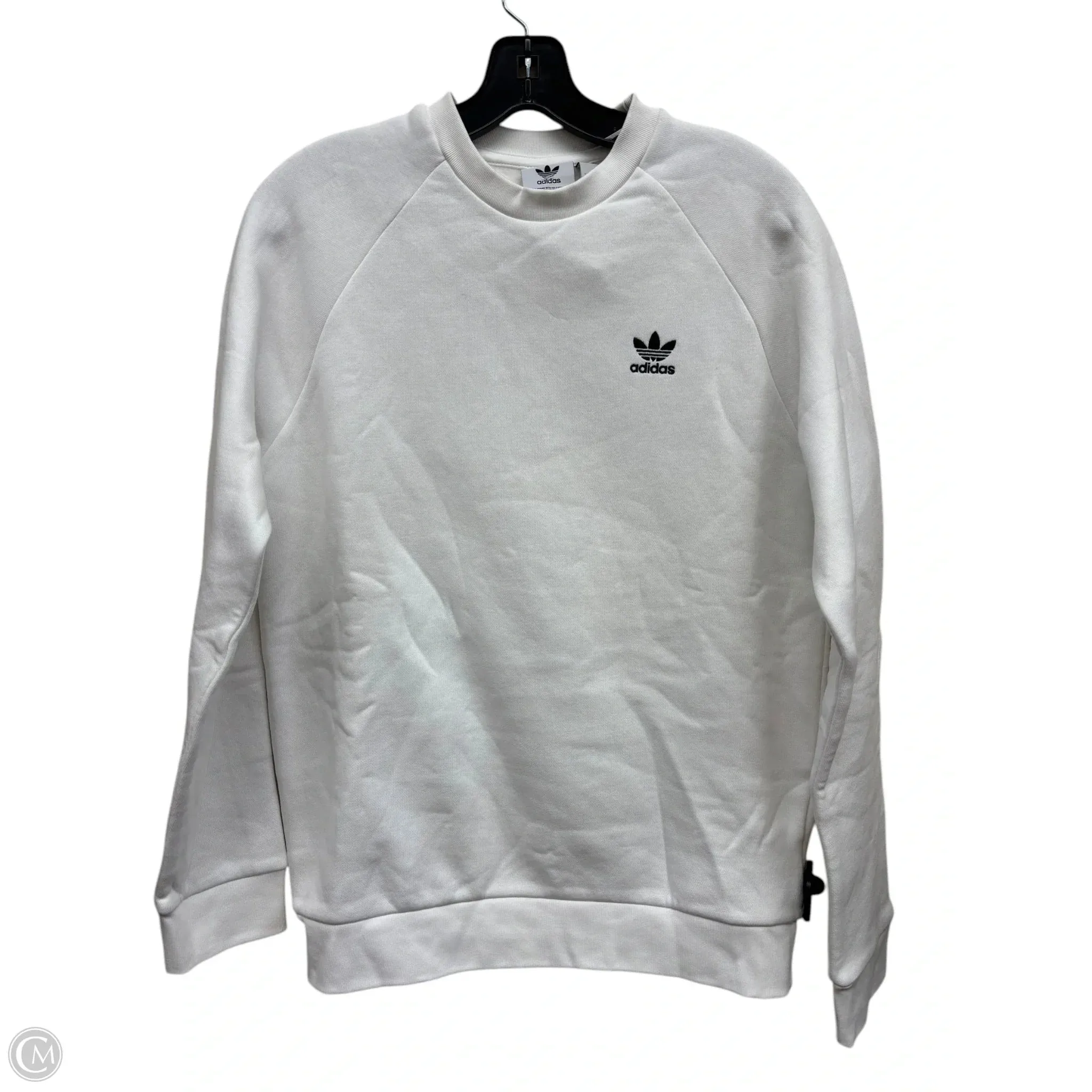 Athletic Sweatshirt Crewneck By Adidas In White, Size: S CrossBackStructure lightweight pants