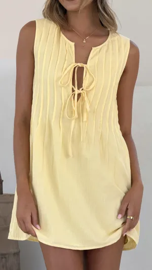 Relaxed-fit day mini quick dry Sahara Mini Dress - Yellow