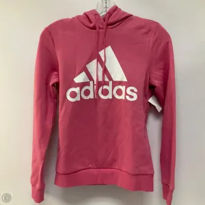 Athletic Sweatshirt Hoodie By Adidas In Pink, Size: Xs VersatileStyle