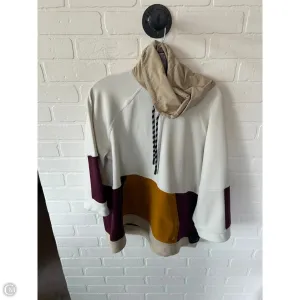 Organic Ease Calm Tone Athletic Sweatshirt Hoodie By Sweaty Betty In Tan & White, Size: S
